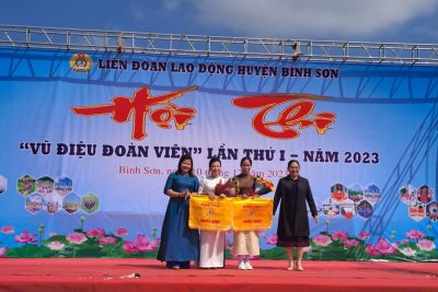 Sáng ngày 10/12, Liên đoàn Lao động huyện Bình Sơn tổ chức Hội thi “Vũ điệu đoàn viên” lần thứ nhất năm 2023.