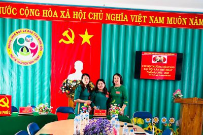 ĐẠI HỘI CHI BỘ TRƯỜNG MẦM NON BÌNH THANH NHIỆM KỲ 2022 – 2025