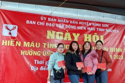 Hưởng ứng phong trào “Hiến máu tình nguyện” đợt 1 năm 2023 của đơn vị Trường mầm non Bình Thanh