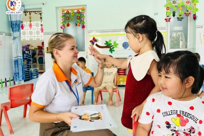 Chương trình cho trẻ mẫu giáo làm quen Tiếng anh tại Trường Mầm non Bình Thanh hè 2023