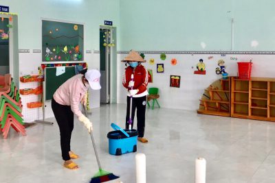 CÔNG TÁC CHUẨN BỊ ĐÓN TRẺ ĐI HỌC TRỞ LẠI