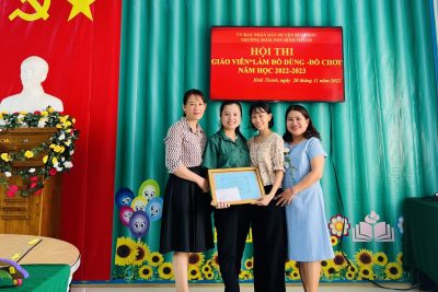 HỘI THI “GIÁO VIÊN TỰ LÀM ĐỒ DÙNG, ĐỒ CHƠI  CẤP TRƯỜNG NĂM HỌC 2022 – 2023”