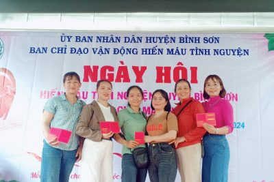 CÁN BỘ, GIÁO VIÊN, NHÂN VIÊN TRƯỜNG MẦM NON BÌNH THANH THAM GIA HIẾN MÁU TÌNH NGUYỆN ĐỢT 01 NĂM 2024